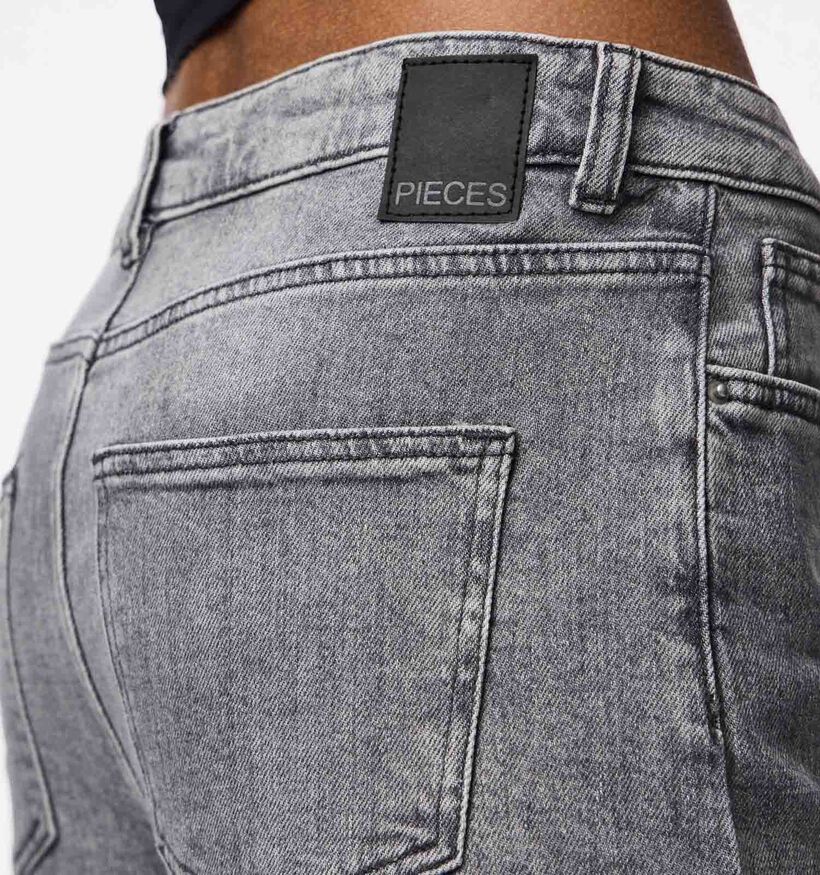 Pieces Silke Grijze Wide Leg Jeans voor dames (378359)