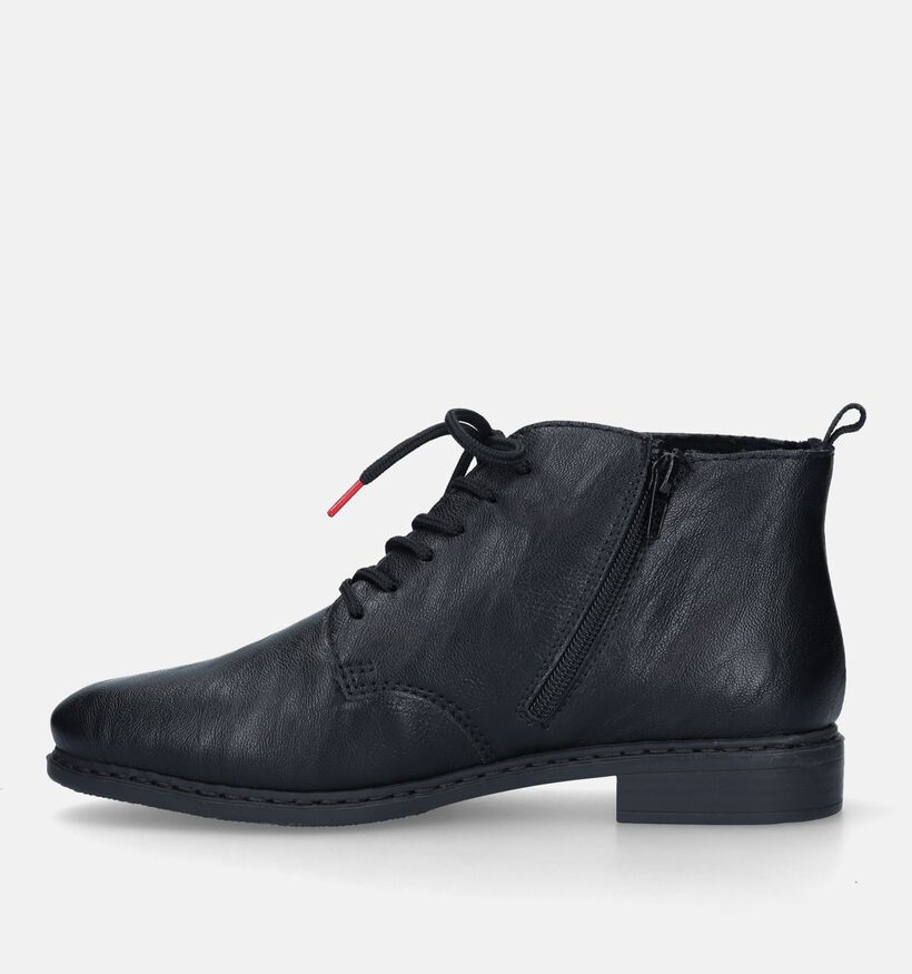 Rieker Bottines plates en Noir pour femmes (331634)