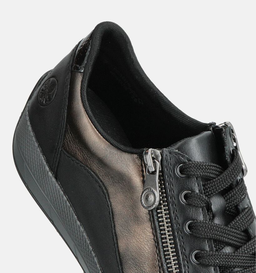 Rieker Chaussures à lacets en Noir pour femmes (360476) - pour semelles orthopédiques