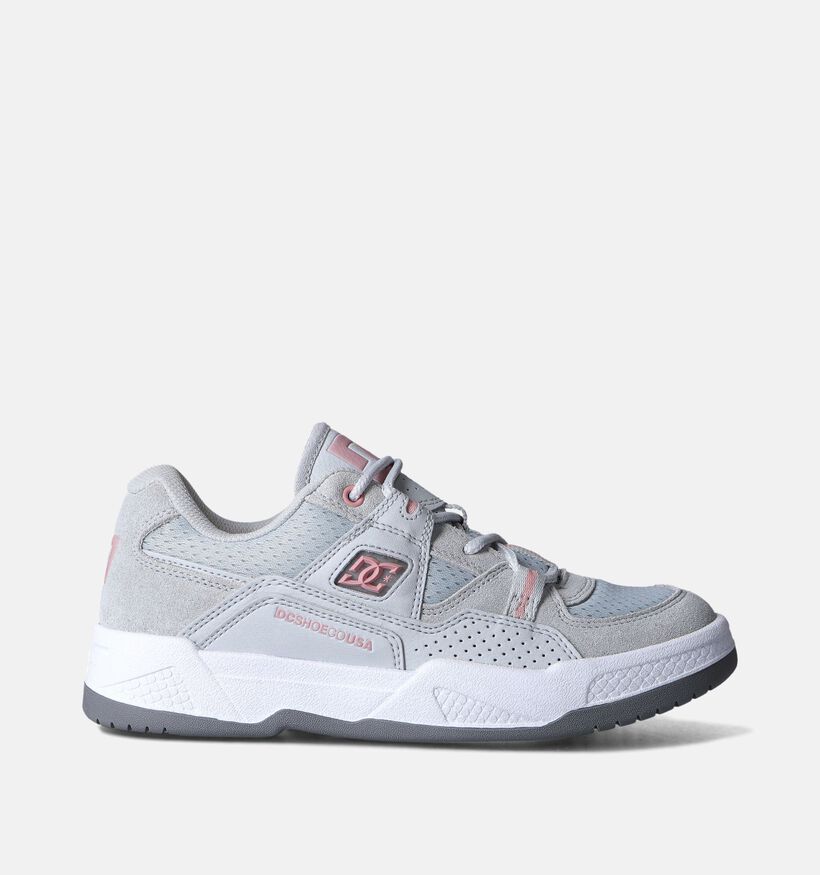 DC Shoes Construct Grijze Skate sneakers voor dames (350831) - geschikt voor steunzolen