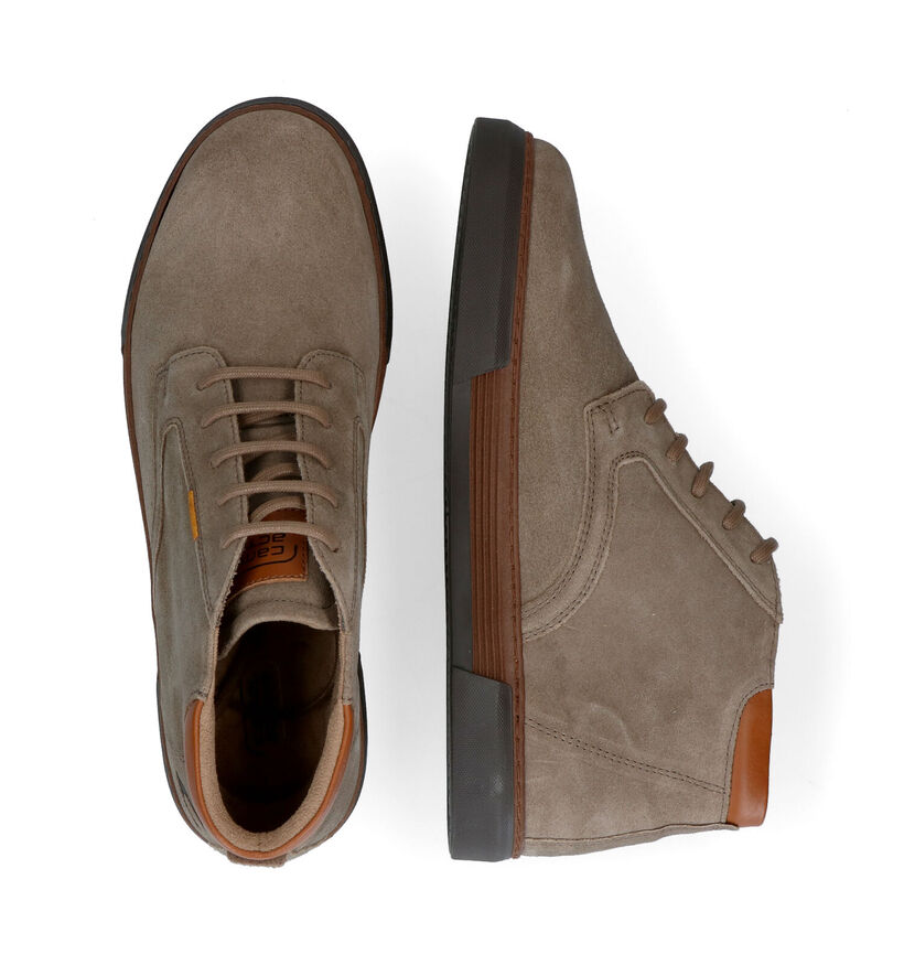 Camel Active Bayland Kaki Hoge Schoenen in daim (296700)