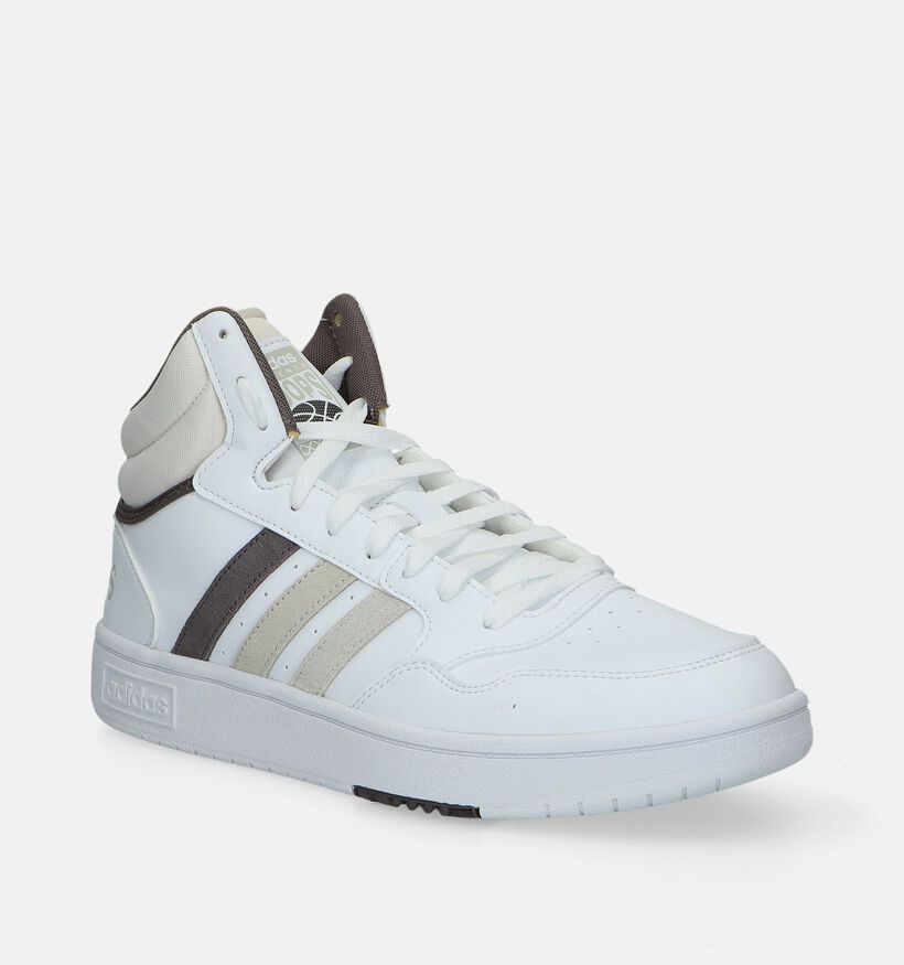 adidas Hoops 3.0 MID Witte sneakers voor heren, jongens (343287)