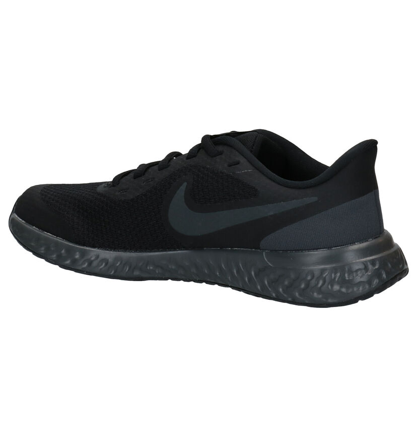 Nike Revolution Blauwe Sneakers in leer (284480)