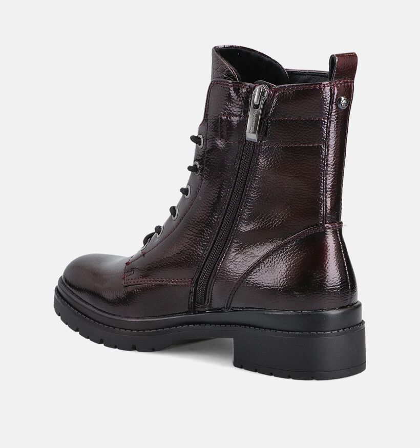 Tamaris Bordeaux Boots met Veter en Rits voor dames (378921) - geschikt voor steunzolen