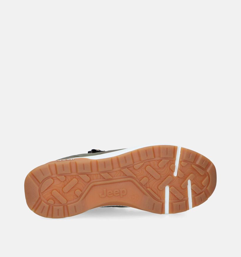 Jeep Ontario Zip Chaussures à lacets en Vert Kaki pour hommes (344460)