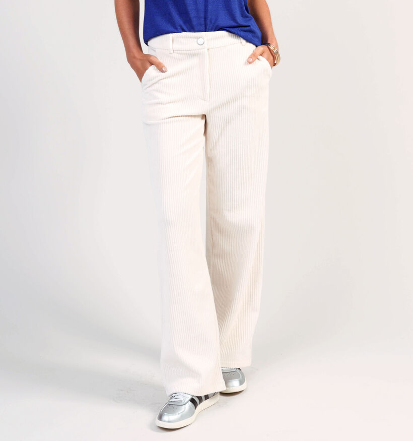 Vila Kita Corduroy Beige Geklede Broek voor dames (361307)
