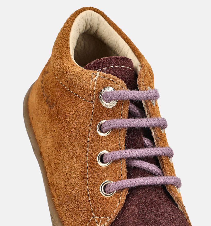 Naturino Cocoon Boots &agrave; lacets en Marron pour filles (380137) - pour semelles orthop&eacute;diques