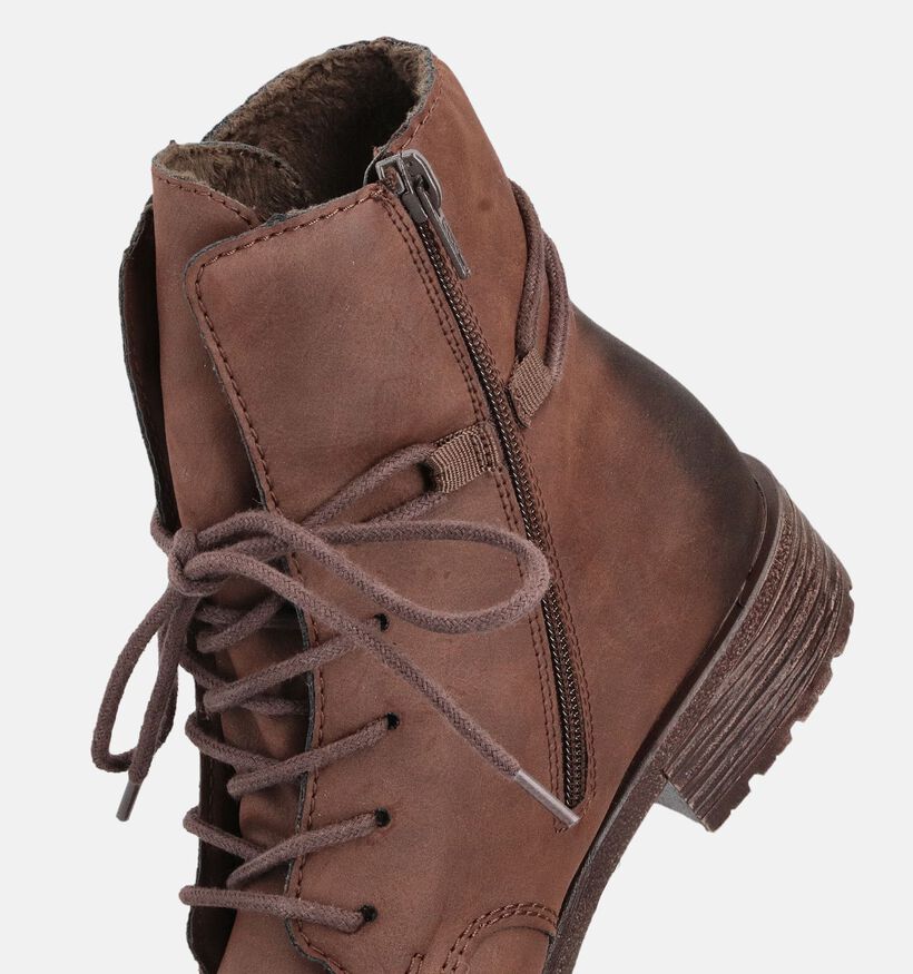 Rieker Bruine Boots voor dames (363543) - geschikt voor steunzolen