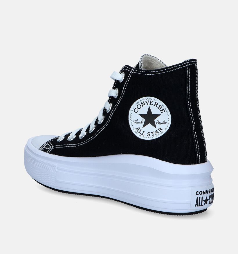 Convers Chuck Taylor All Star Move Platform Baskets en Noir pour femmes (341706)