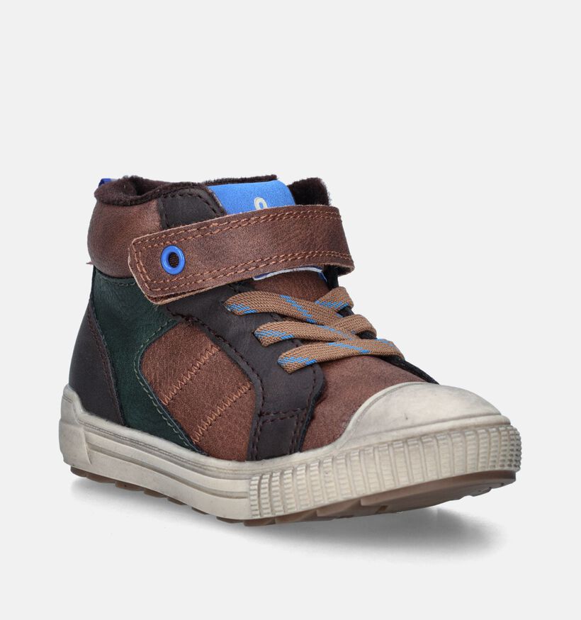 Milo & Mila Baskets pour bébé en Marron pour garçons (347103) - pour semelles orthopédiques