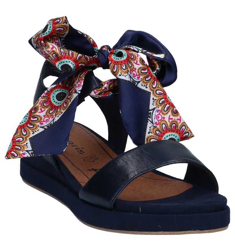 Donkerblauwe Sandalen Tamaris TOUCH it in leer (248996)