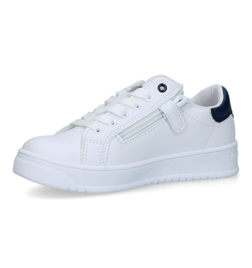 Tommy Hilfiger Witte Lage Schoenen voor jongens (321602)