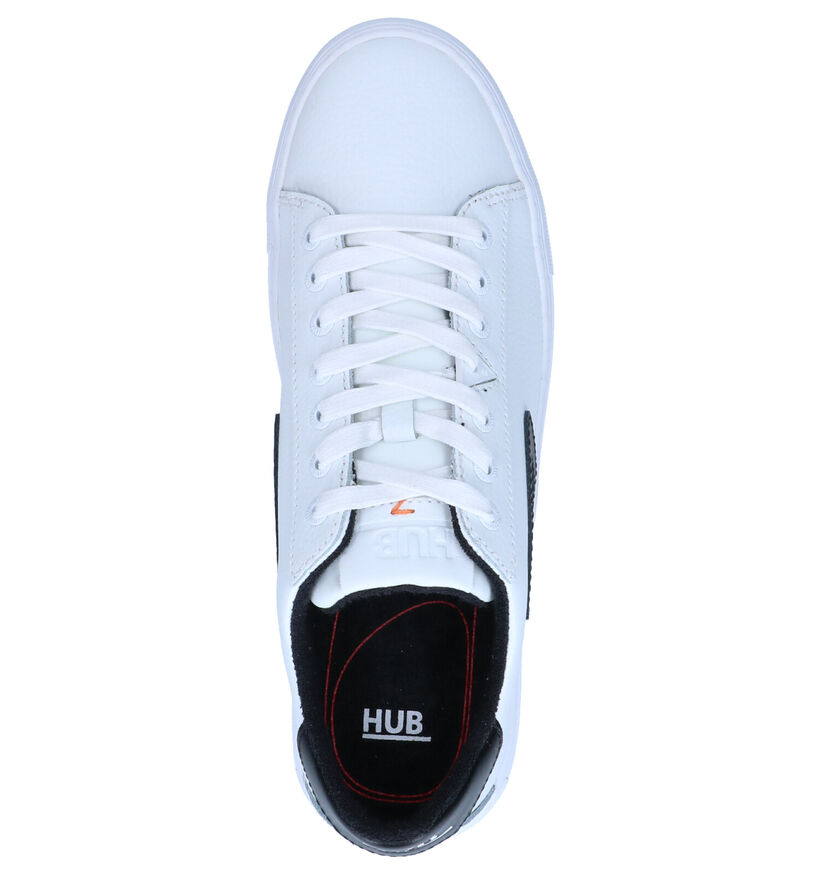 Hub HOOK-Z Witte Sneakers in leer (267846)