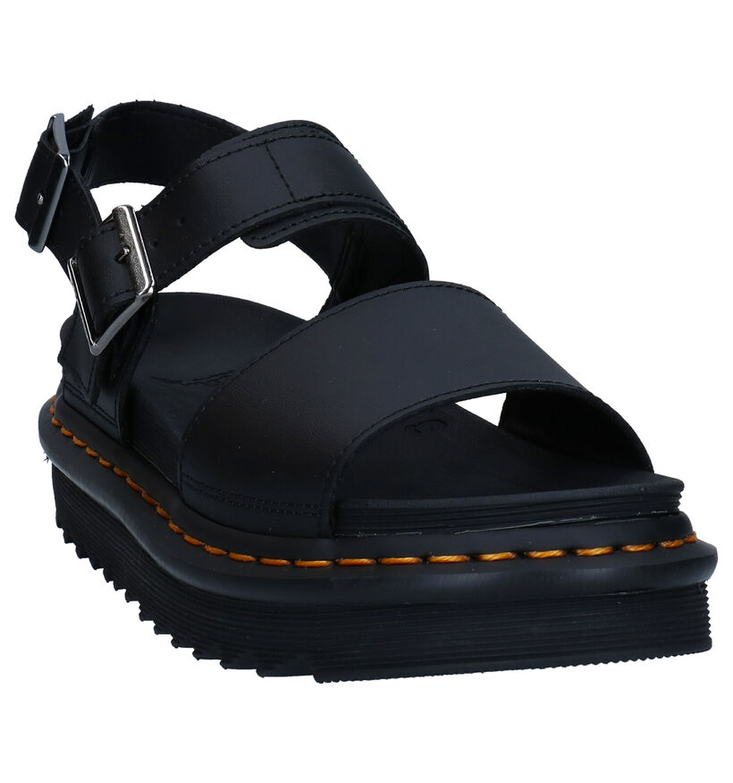 Dr. Martens Voss Zwarte Sandalen in leer (284643)