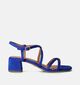 Tamaris Blauwe Sandalen met blokhak voor dames (354364)