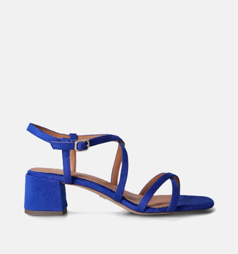 Tamaris Blauwe Sandalen met blokhak voor dames (354364)