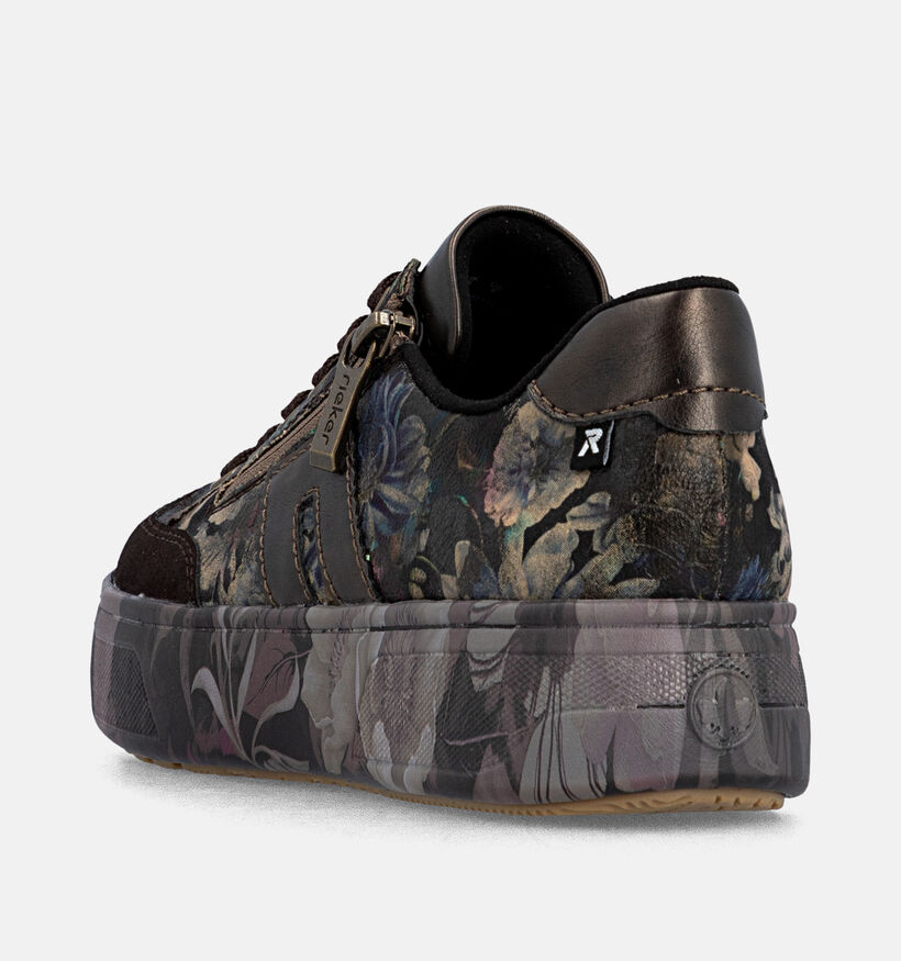 Rieker Antistress Sneakers met Veter en Rits voor dames (377924) - geschikt voor steunzolen