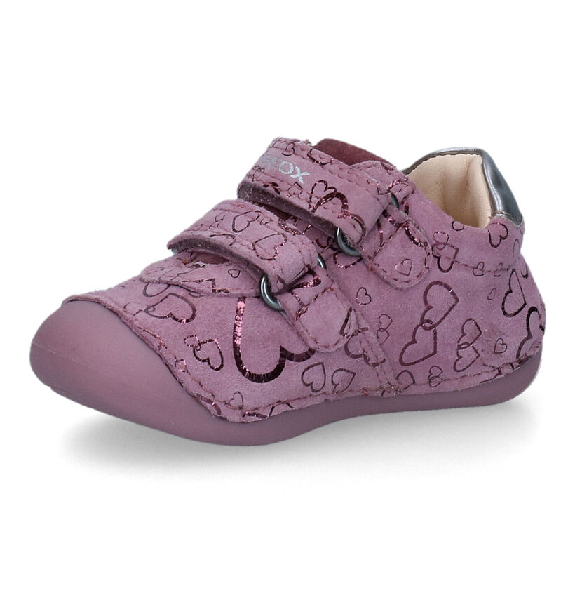 Geox Tutim Chausures pour bébé en Rose pour filles (317610) - pour semelles orthopédiques