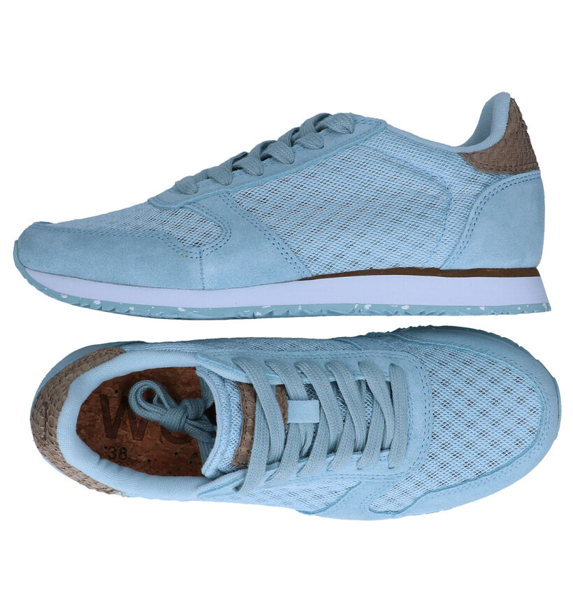 Woden Ydun Gele Sneakers in daim (286980)