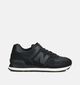 New Balance WL574 Baskets en Noir pour femmes (359234) - pour semelles orthopédiques