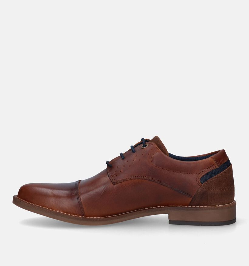 Bullboxer Chaussures classiques en Cognac pour hommes (332306) - pour semelles orthopédiques