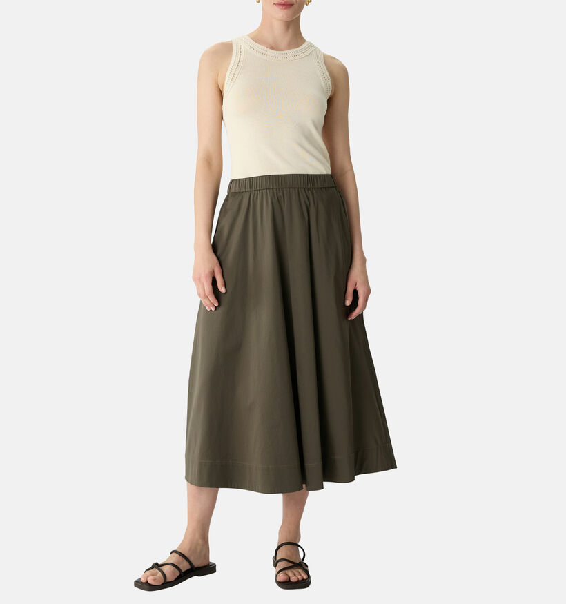 comma Jupe mi-longue en Marron pour femmes (359403)