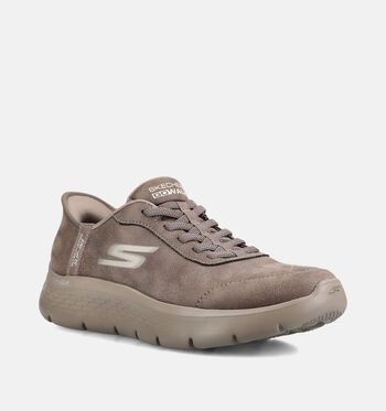Skechers Go Walk Low Sneakers Zwart/Bruin
