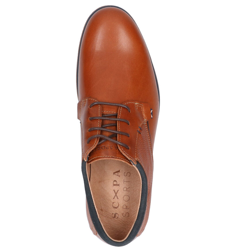 Scapa Sports Cognac Geklede Veterschoenen in leer (262569)