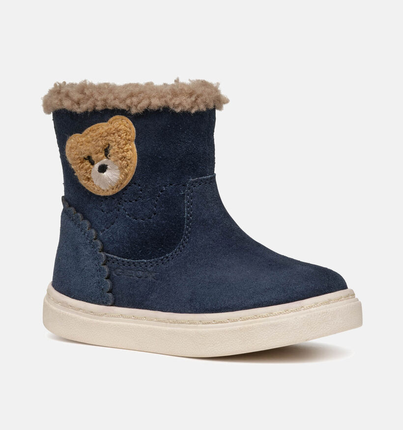 Geox Nashik Boots en Bleu pour filles (345912) - pour semelles orthopédiques