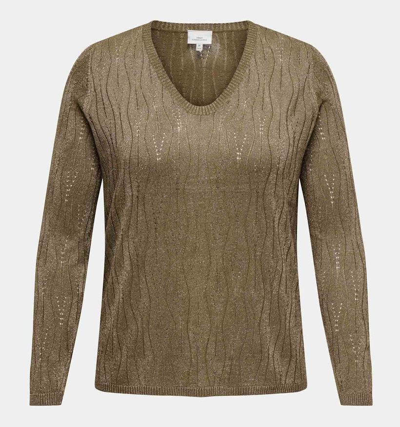 ONLY Carmakoma Mela Bruine Trui voor dames (344221)