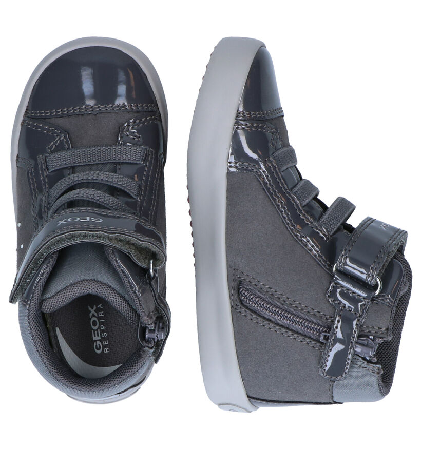 Geox Gisli Grijze Hoge Sneakers in kunstleer (294099)