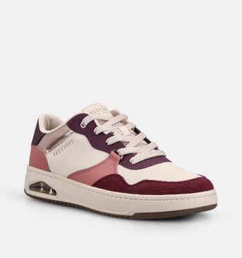 Skechers Uno Low Sneakers Beige/Bordeaux