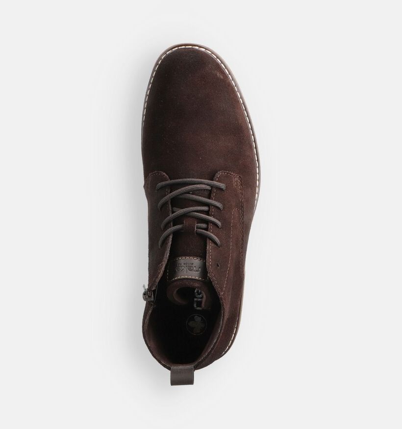 Rieker Donkerbruine Geklede Boots voor heren (363496) - geschikt voor steunzolen