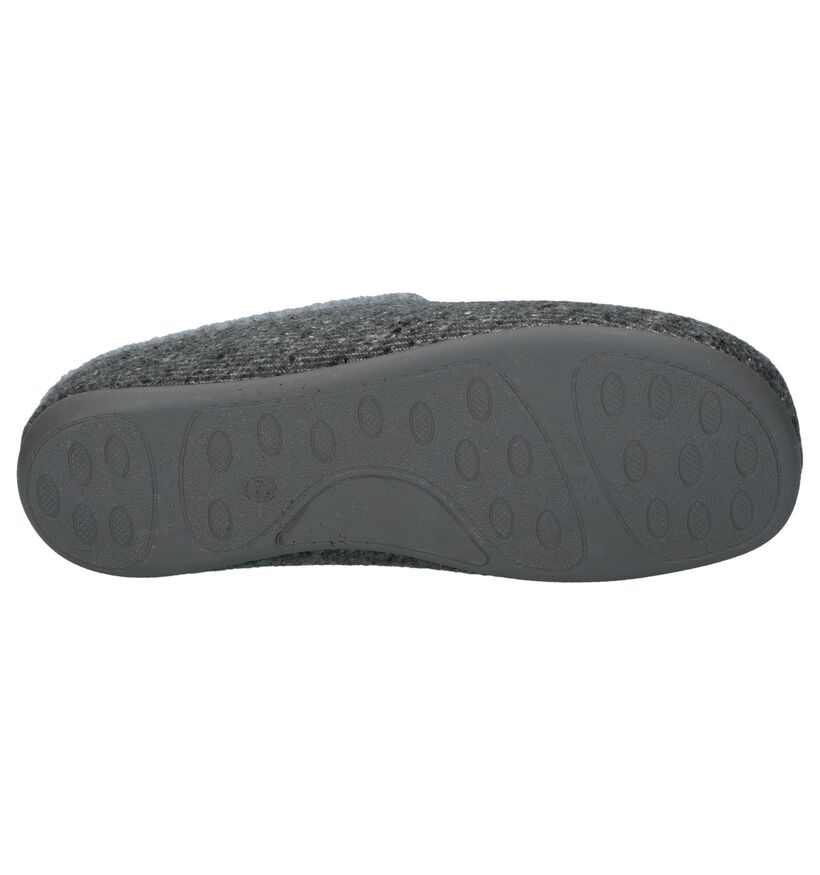 River Woods Pantoufles ouvertes en Gris en textile (231806)