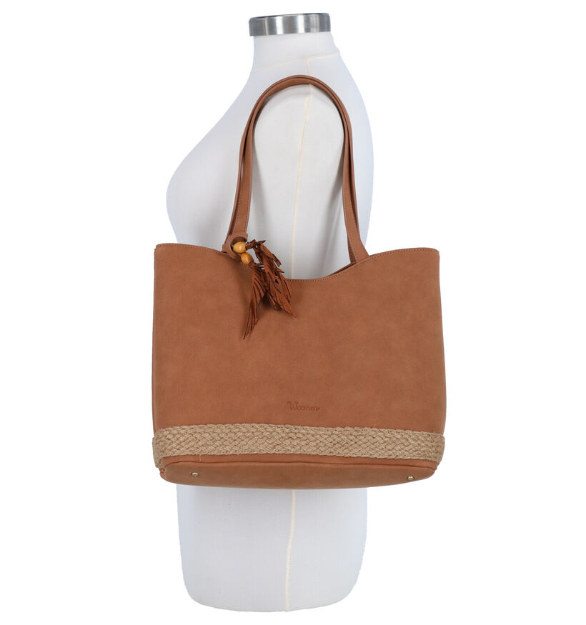 Woomen Anemone Vegan Cognac Shopper in kunstleer (283137)