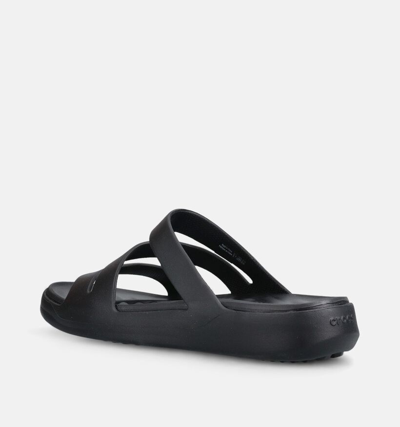 Crocs Getaway Strappy Claquettes en Noir pour femmes (369981)