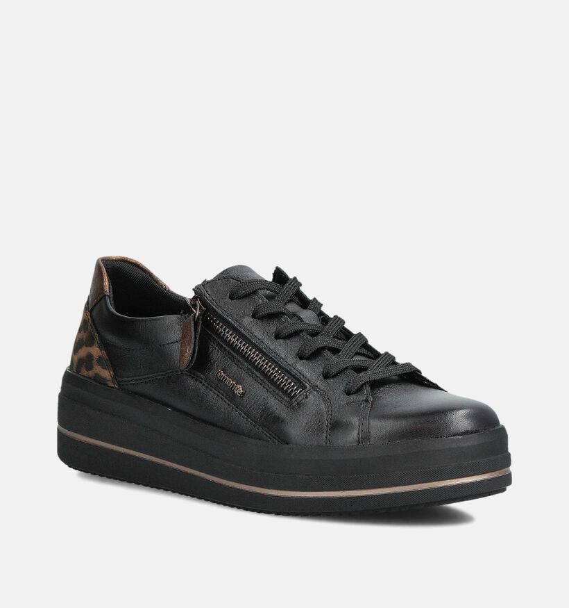 Remonte Zwarte Veterschoenen voor dames (360402) - geschikt voor steunzolen