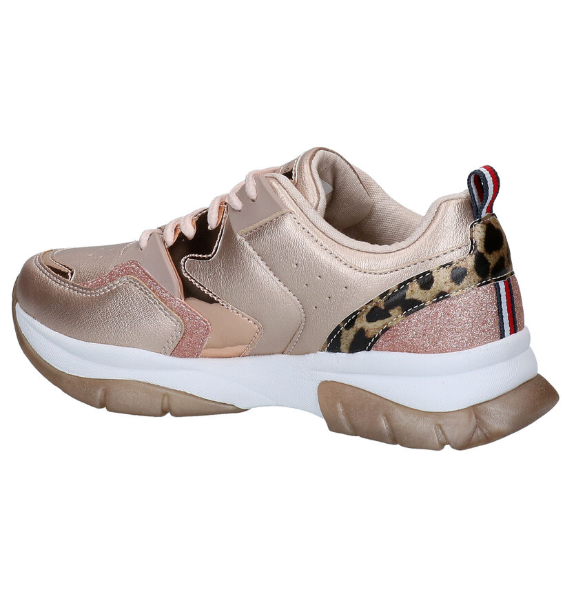 Tommy Hilfiger Baskets basses en Or rose en simili cuir (279912)