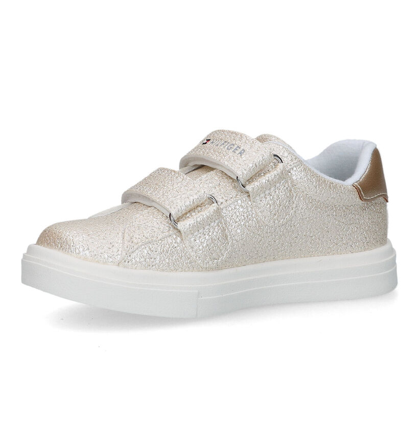 Tommy Hilfiger Baskets basses en Or en simili cuir (321608)