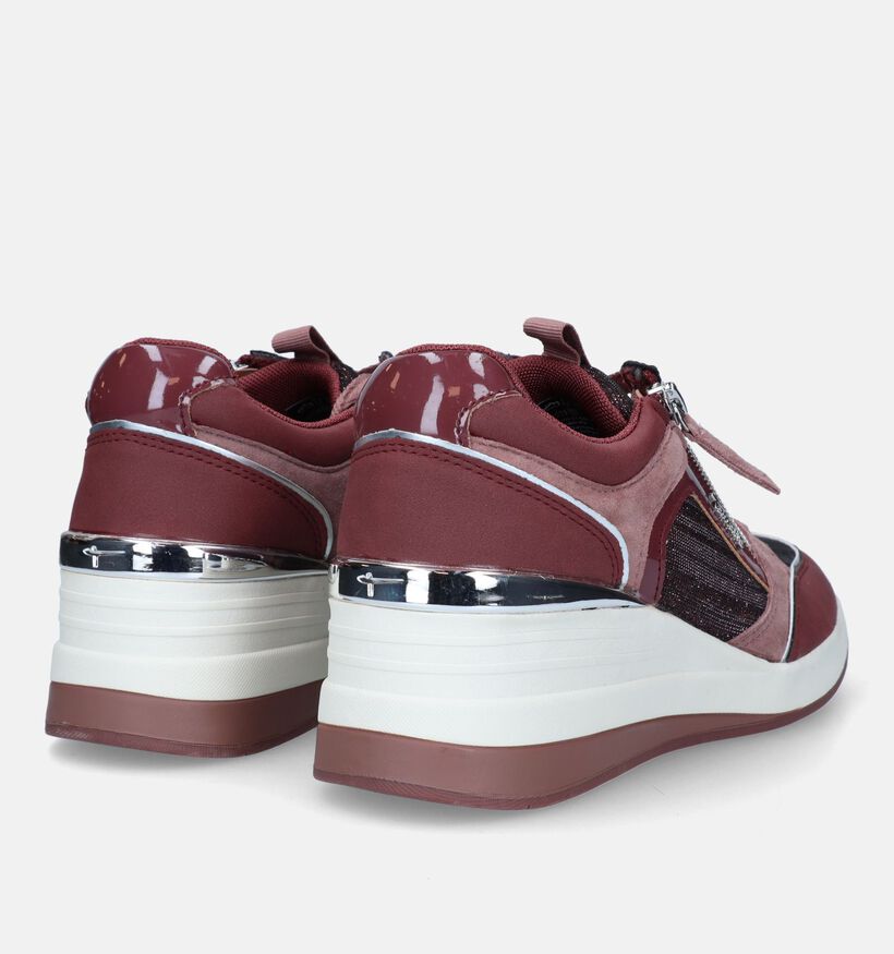 Tamaris Grijze Sneakers met sleehak voor dames (344627) - geschikt voor steunzolen