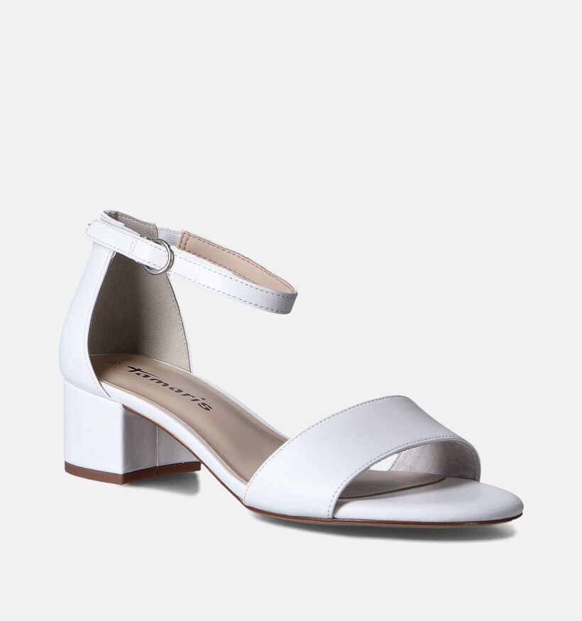 Tamaris Witte Sandalen met gesloten hiel voor dames (355411)