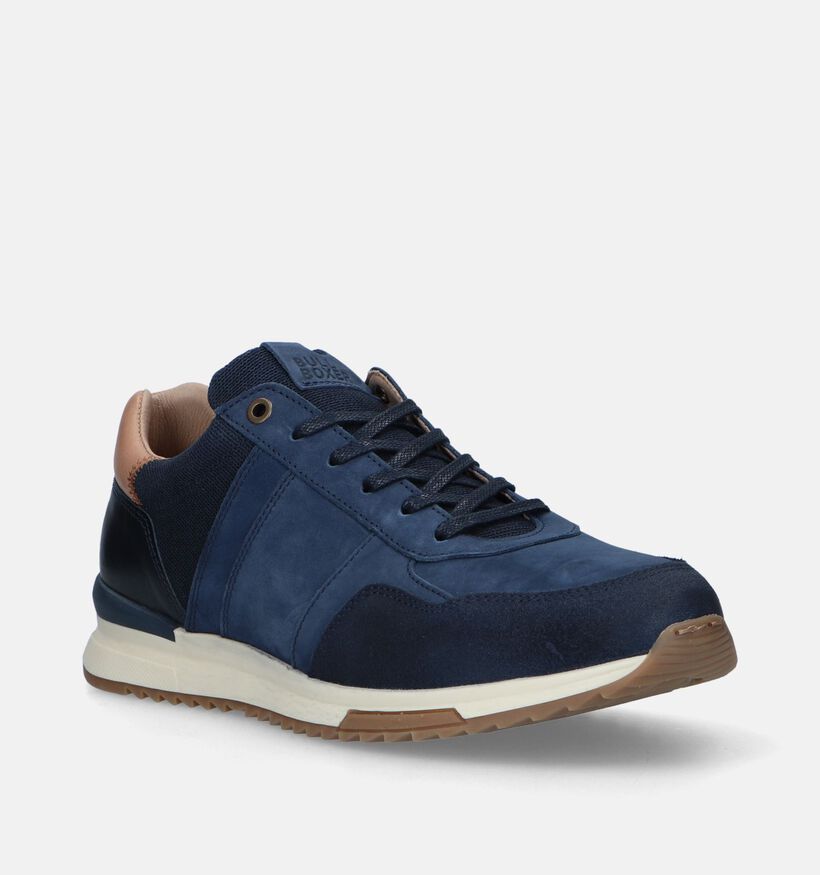 Bullboxer Blauwe Veterschoenen voor heren (344477) - geschikt voor steunzolen