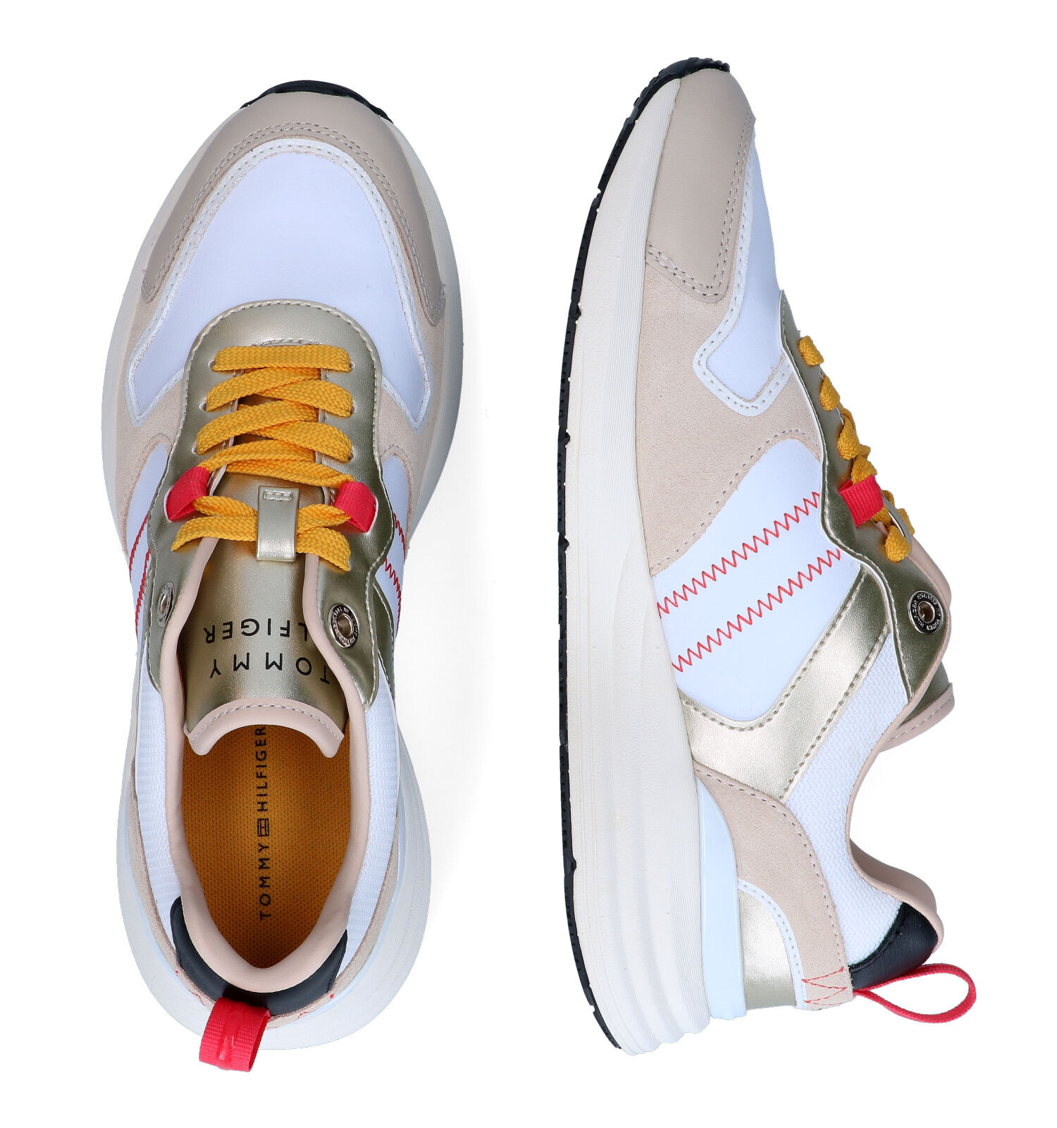 Sneakers tommy best sale hilfiger dames wit