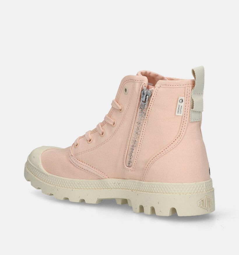 Palladium Pampa Hi Zip Baskets en Rose pour femmes (336487) - pour semelles orthopédiques