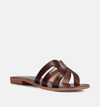 Les Tropeziennes Slippers Zwart/Geel/Goud/Bruin