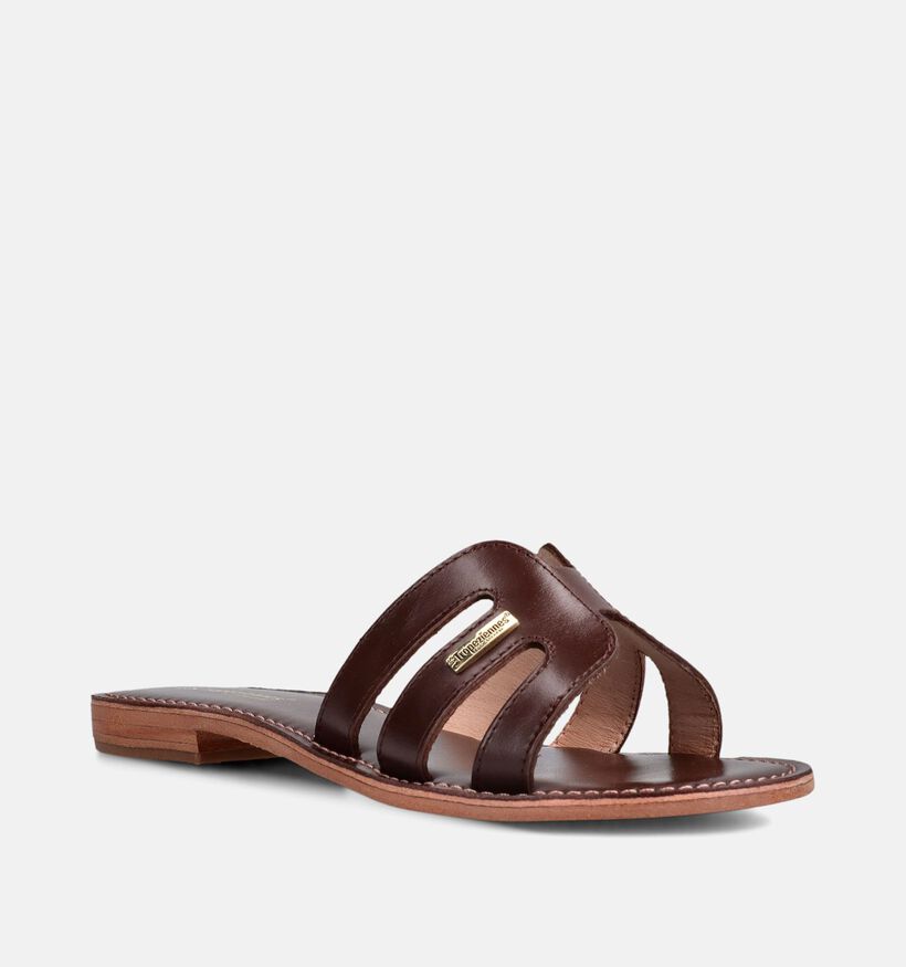 Les Tropeziennes Damia Donkerbruine Slippers voor dames (373187)