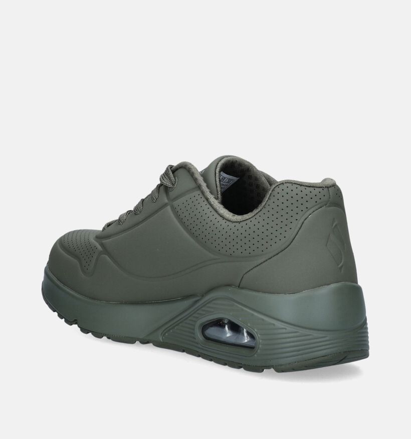 Skechers Uno Stand On Air Baskets en Vert pour filles, garçons (345238)