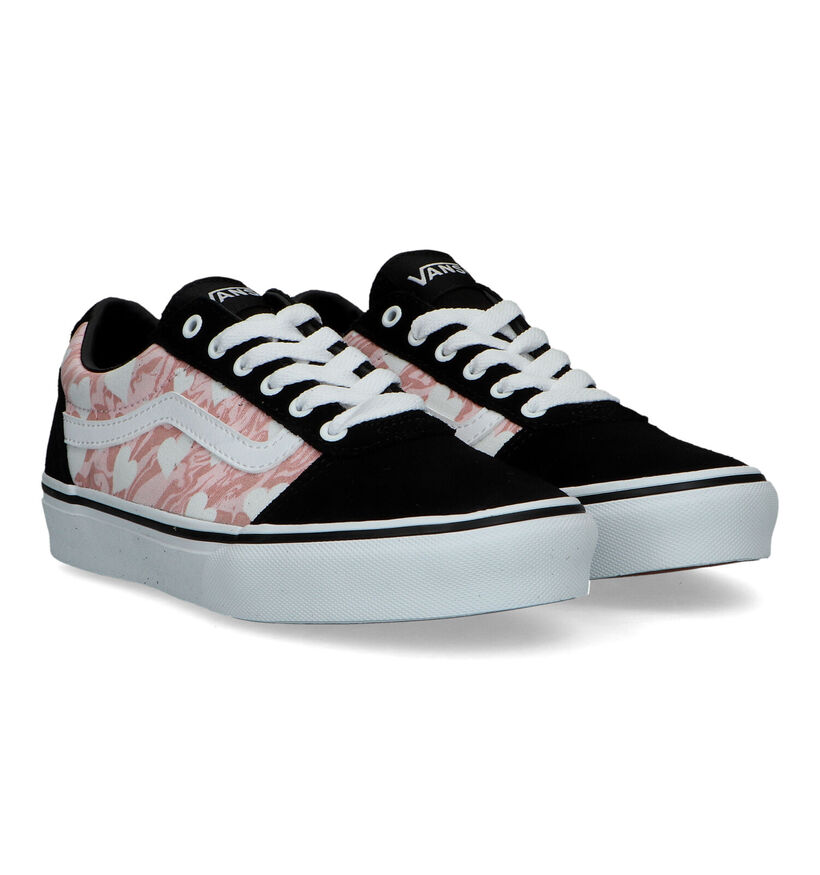 Vans Ward Zwarte Skate Sneakers voor meisjes (321077)