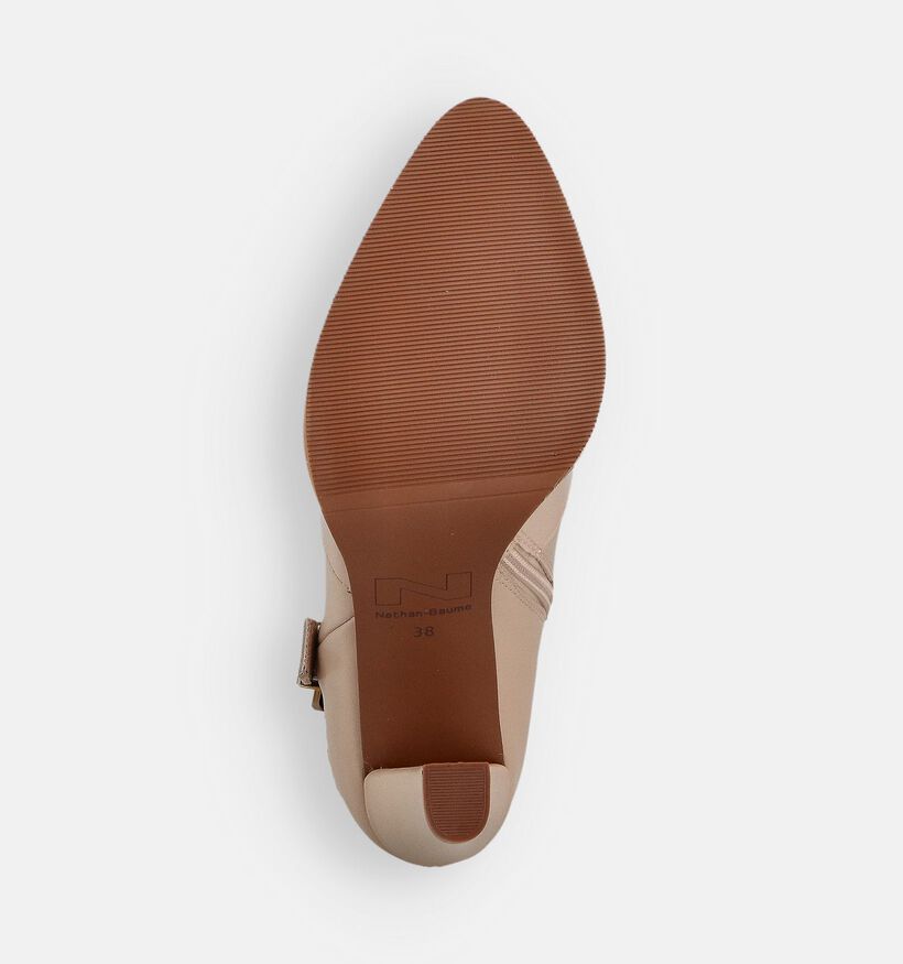 Nathan-Baume Bottines à talons en Beige pour femmes (363628)