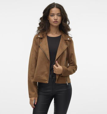Manteau court marron